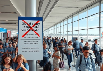 El Laberinto de la Seguridad Aerea TSA PreCheck Vuelve Global Entry en Pausa y la Incertidumbre Viajera
