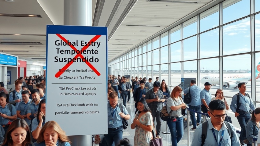 El Laberinto de la Seguridad Aerea TSA PreCheck Vuelve Global Entry en Pausa y la Incertidumbre Viajera