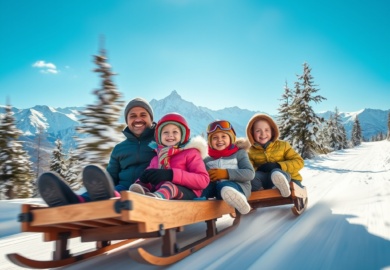 La Magia Inesperada de los Alpes Una Aventura Familiar en Trineo por Suiza