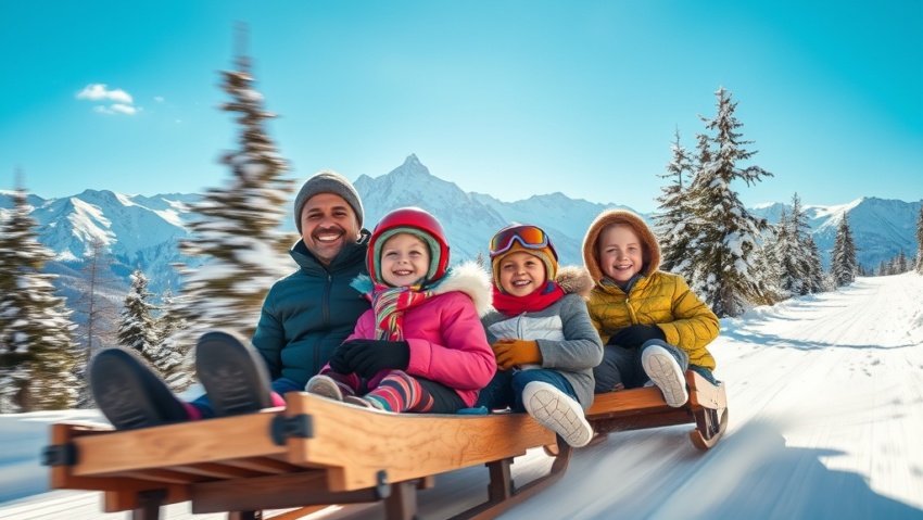 La Magia Inesperada de los Alpes Una Aventura Familiar en Trineo por Suiza