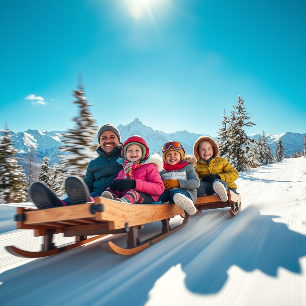 La Magia Inesperada de los Alpes Una Aventura Familiar en Trineo por Suiza