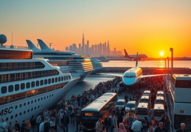 MSC Lidera la Repatriacion Masiva Un Faro de Esperanza para Miles de Pasajeros Varados en Dubai