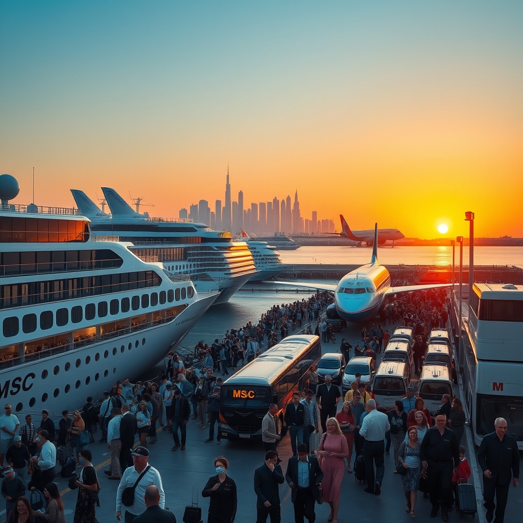 MSC Lidera la Repatriacion Masiva Un Faro de Esperanza para Miles de Pasajeros Varados en Dubai