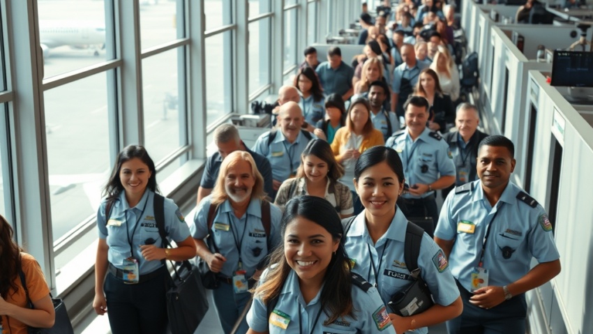 La Calma Retorna a los Aeropuertos Los Cheques de Pago de la TSA Alivian las Largas Filas y Revitalizan la Esperanza
