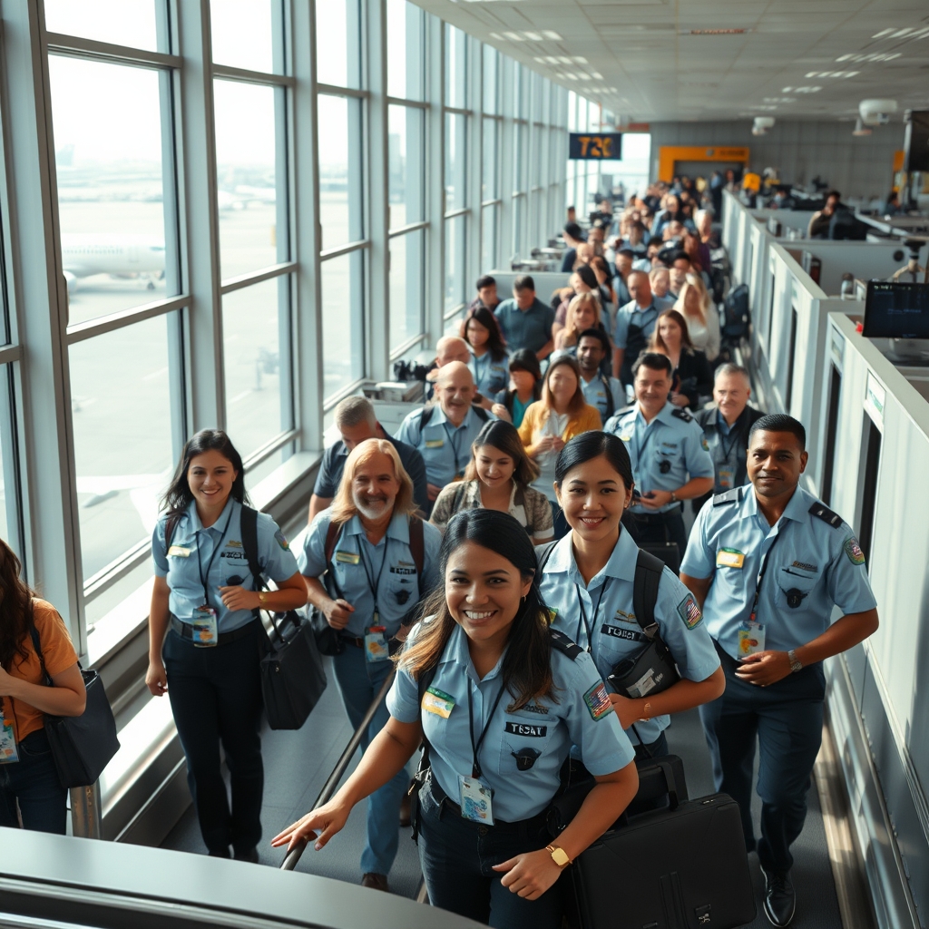 La Calma Retorna a los Aeropuertos Los Cheques de Pago de la TSA Alivian las Largas Filas y Revitalizan la Esperanza
