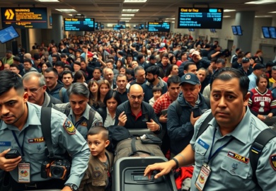 La Tormenta Perfecta en los Cielos de EE. UU. Lineas TSA Mas Cortas Cierre Gubernamental y el Inminente Mundial