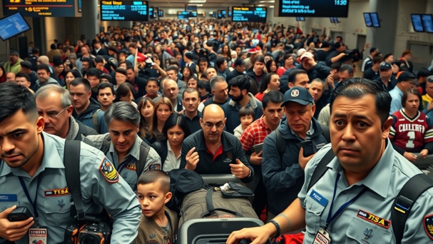 La Tormenta Perfecta en los Cielos de EE. UU. Lineas TSA Mas Cortas Cierre Gubernamental y el Inminente Mundial