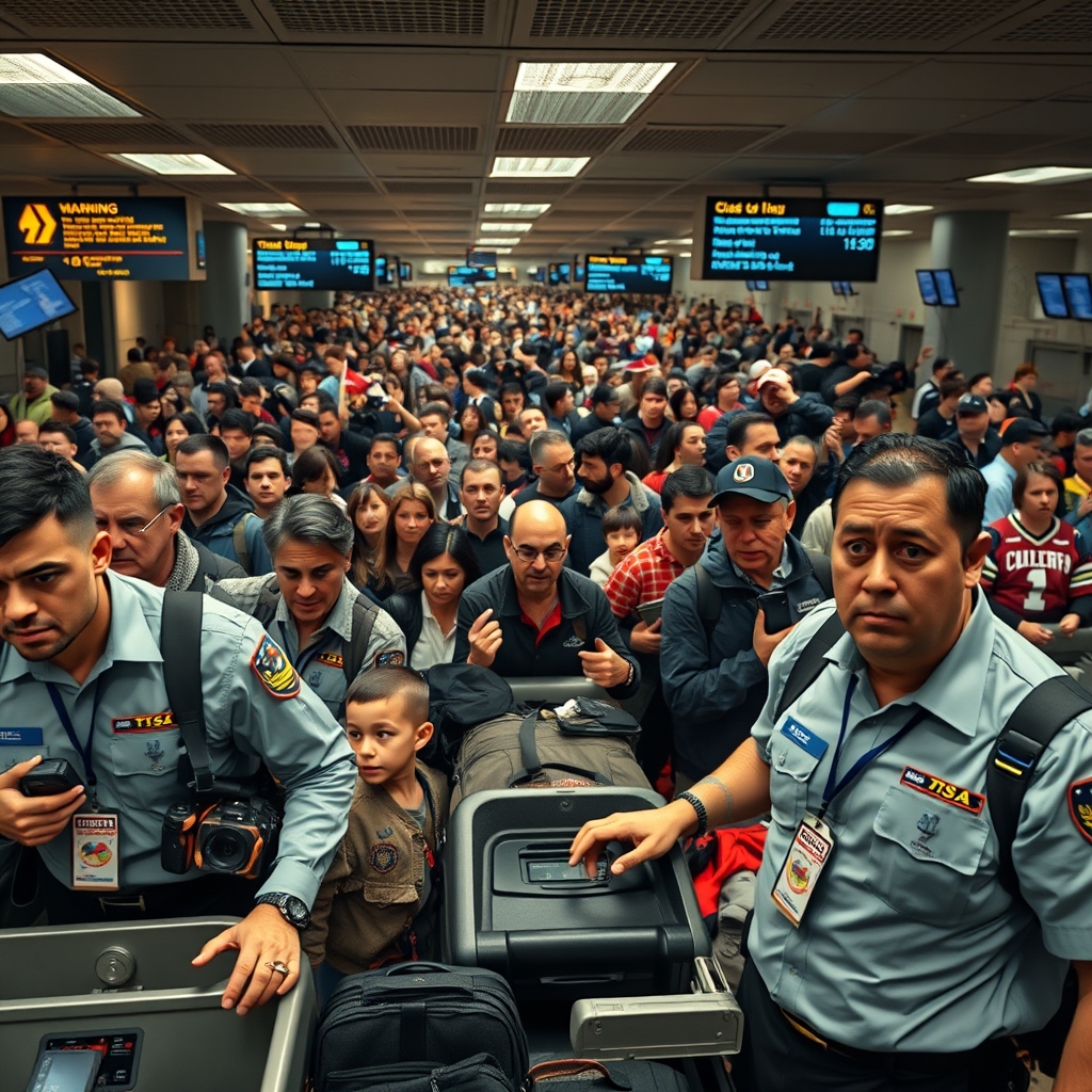 La Tormenta Perfecta en los Cielos de EE. UU. Lineas TSA Mas Cortas Cierre Gubernamental y el Inminente Mundial