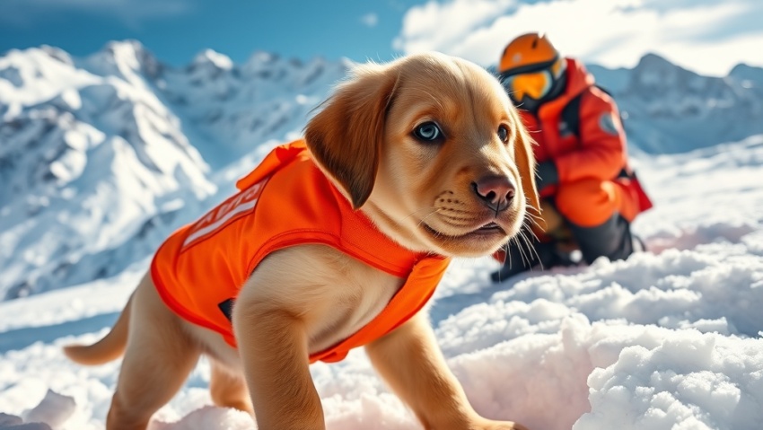 Los Heroes Silenciosos de las Montanas Cachorros de Rescate Frente a la Avalancha