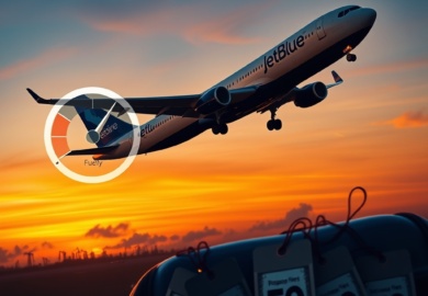 Turbulencia en las Tarifas Aereas JetBlue Alza Precios del Equipaje Ante Costos Disparados del Combustible