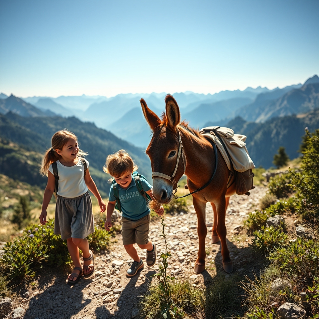 Senderismo con Burros en los Pirineos Una Odisea Familiar al Ritmo de la Naturaleza