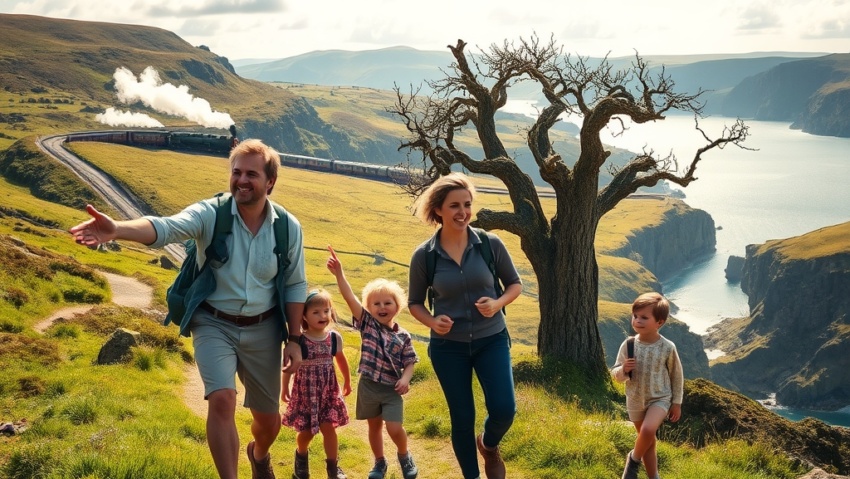 Exmoor en Familia Una Aventura Inolvidable de Senderismo Trenes de Vapor y Helados
