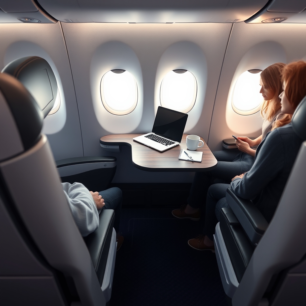United Airlines Revoluciona el Asiento Central Comodidad y Productividad a un Nuevo Precio