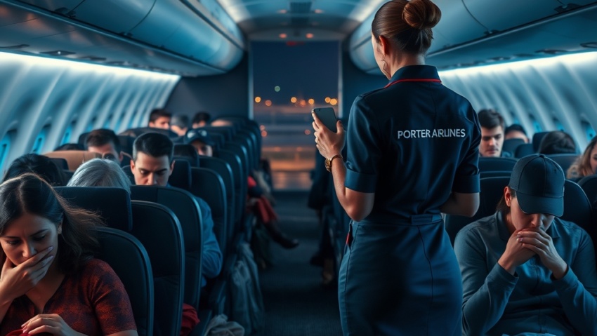 Vuelo Cancelado por un Nino El Incidente de Porter Airlines Revela las Tensiones Latentes en la Aviacion Moderna