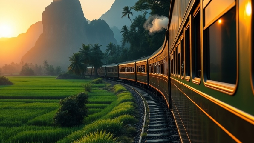 El Ultimo Silbido Despidiendo el Viaje Ferroviario Historico de Singapur a Bangkok